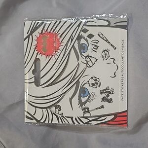 NEW BATMAN X REVOLUTION HARLEQUIN FACE TATTOOS